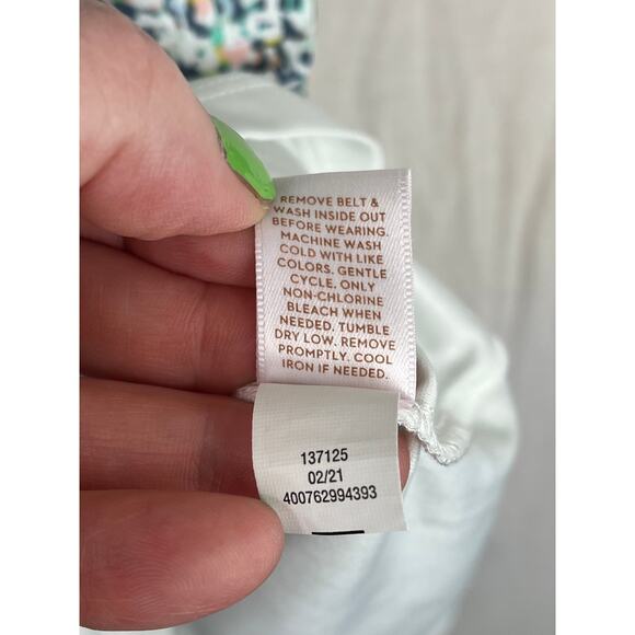 Lauren Conrad floral ruffle dress, size L EUC - Picture 5 of 12